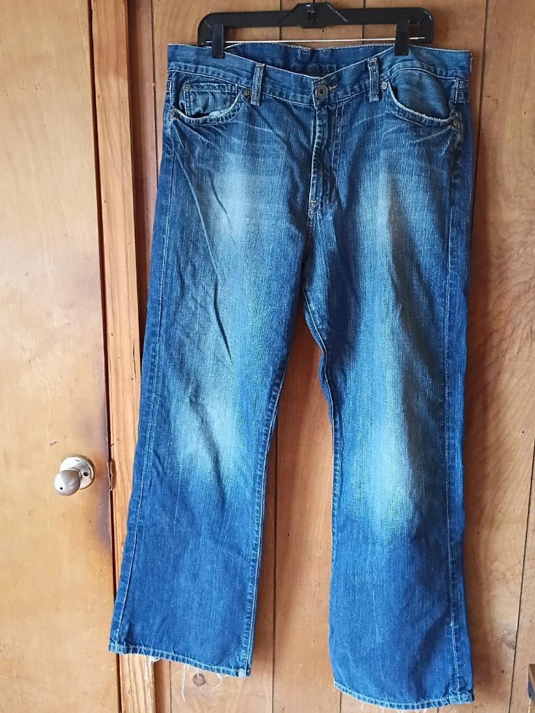 Lucky Brand Mens 36x315 Relaxed Bootcut Jeans Blue Wash Cotton Denim Lucky Brand Mens 36x315 Relaxed Bootcut Jeans Blue Wash Cotton Denim